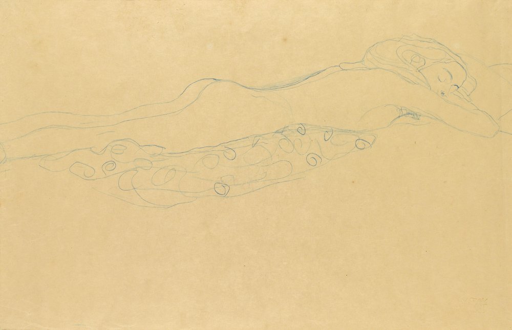 Water Serpents II by Gustav Klimt