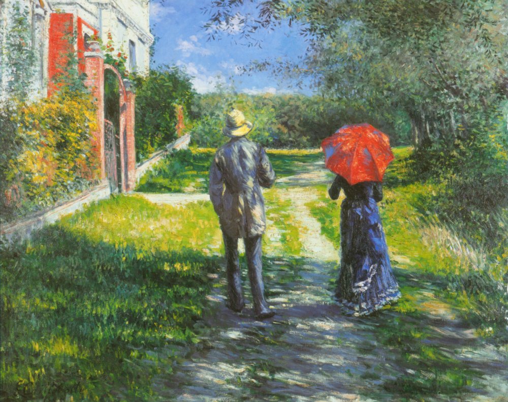 Ascending Path by Gustave Caillebotte