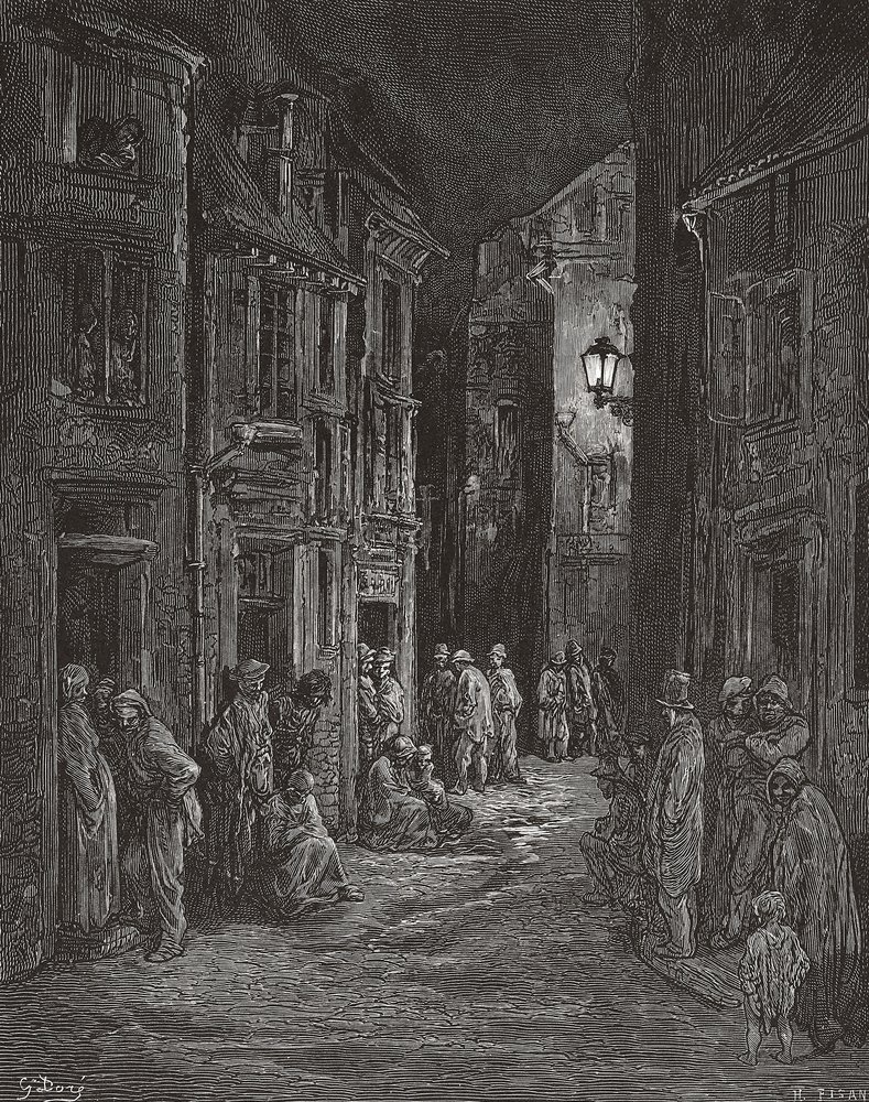 Bluegate Fields Slums, London in the 19th Century