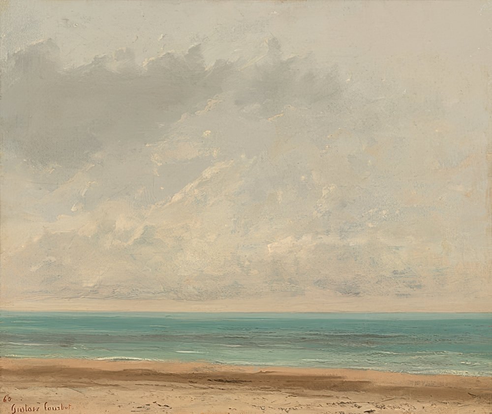 Calm Sea. 1866 by Gustave Courbet