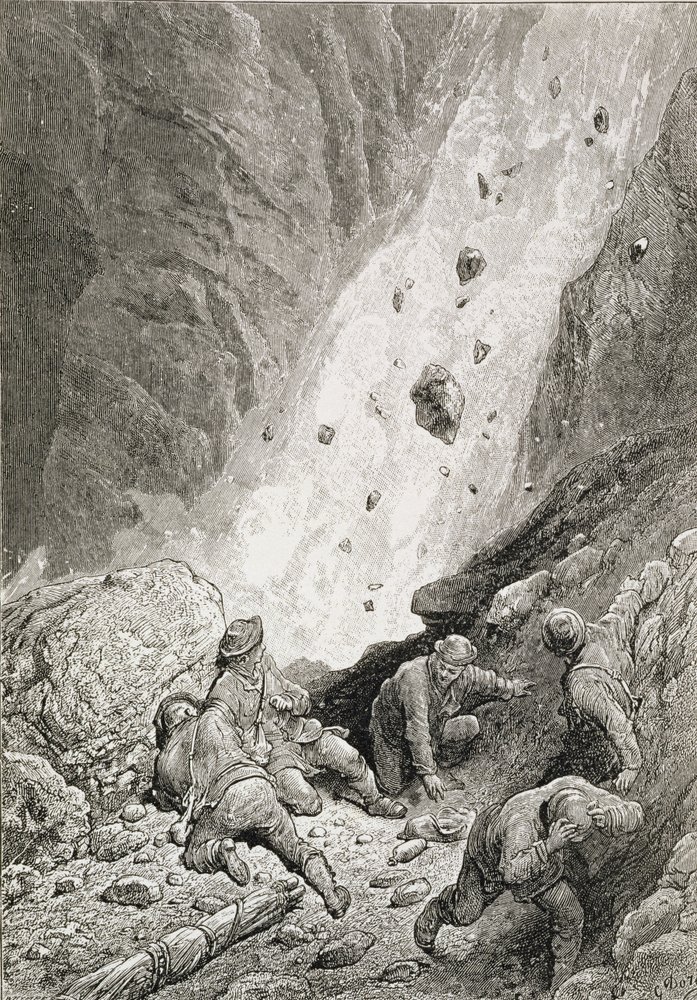 They Saw Masses of Rocks, Boulders and Stones, Dart Round the Corner ...