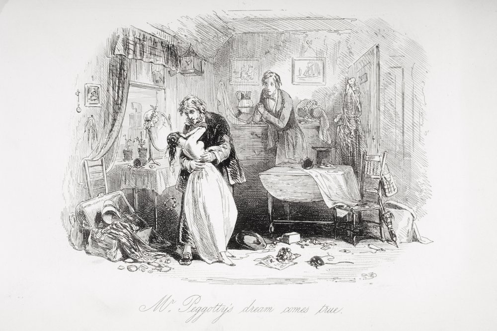 Peggotty's dream comes true, illustration from 'David Copperfield