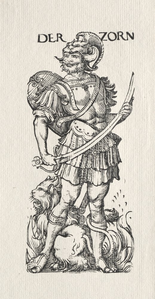 The Seven Vices: Wrath by Hans Burgkmair