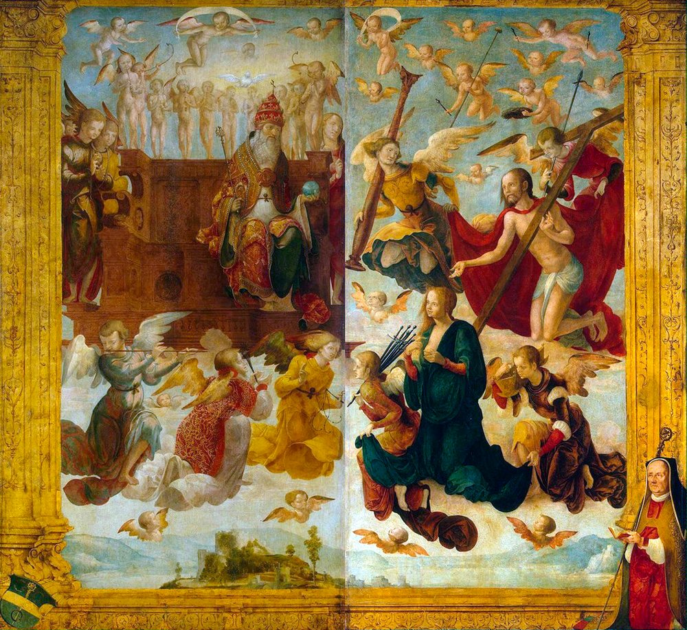 Christ and Mary before God the Father by Hans Suess Kulmbach von