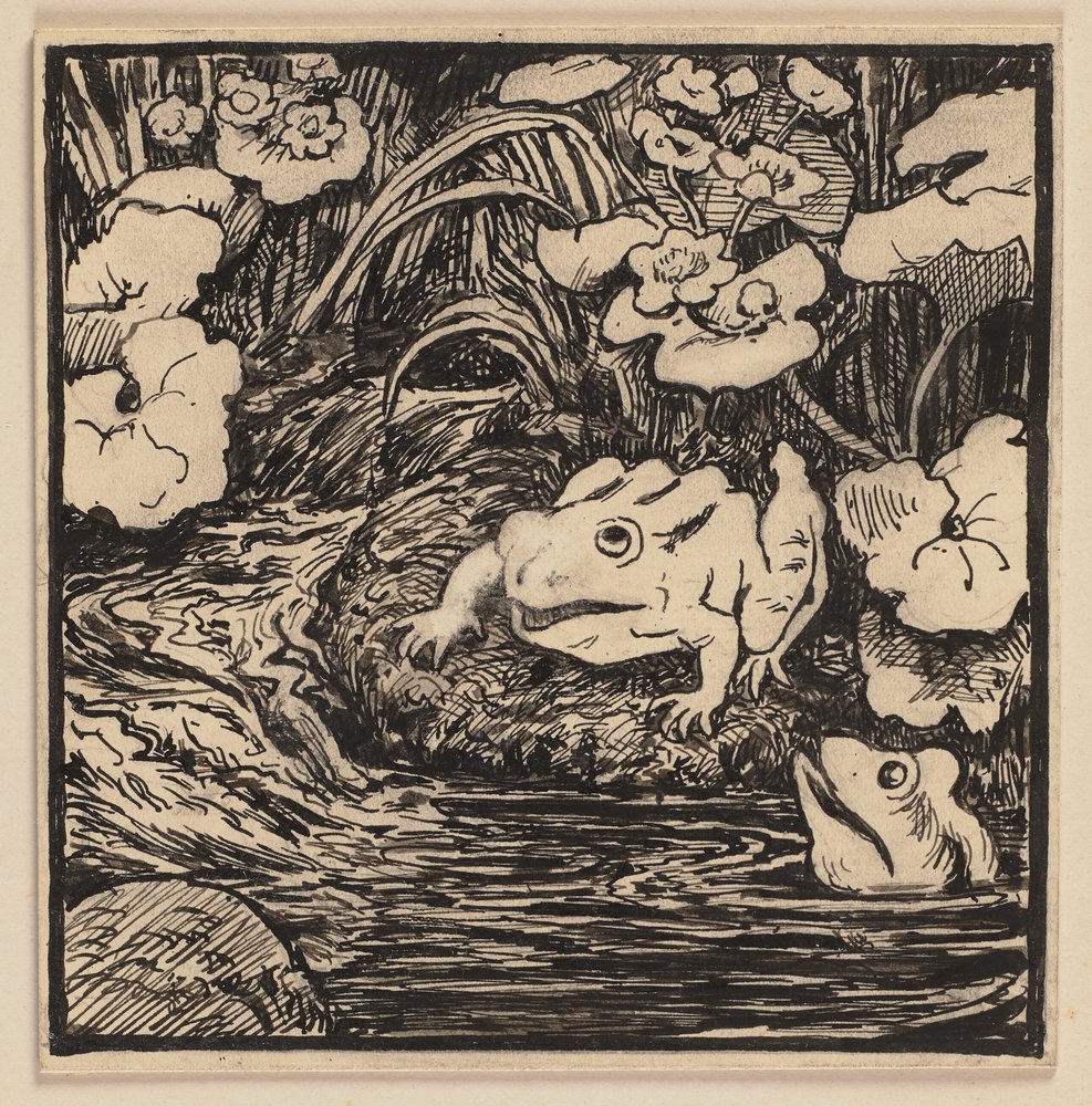 Drawing for a Primer: Spring by Hans Thoma