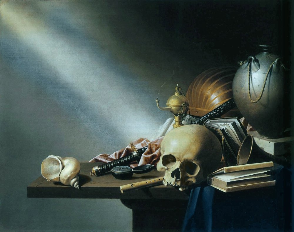 Still Life: An Allegory of the Vanities of Human Life, c. 1640 by Harmen van Steenwyck