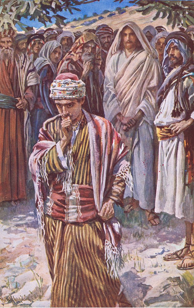 The rich young ruler, illustration from Harold Copping Pictures: The ...
