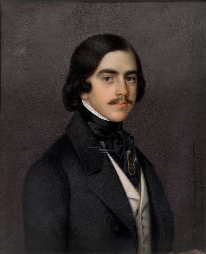 Portrait of Mikhail Alexandrovich Bakunin by Heinrich Ferdinand Grünewald