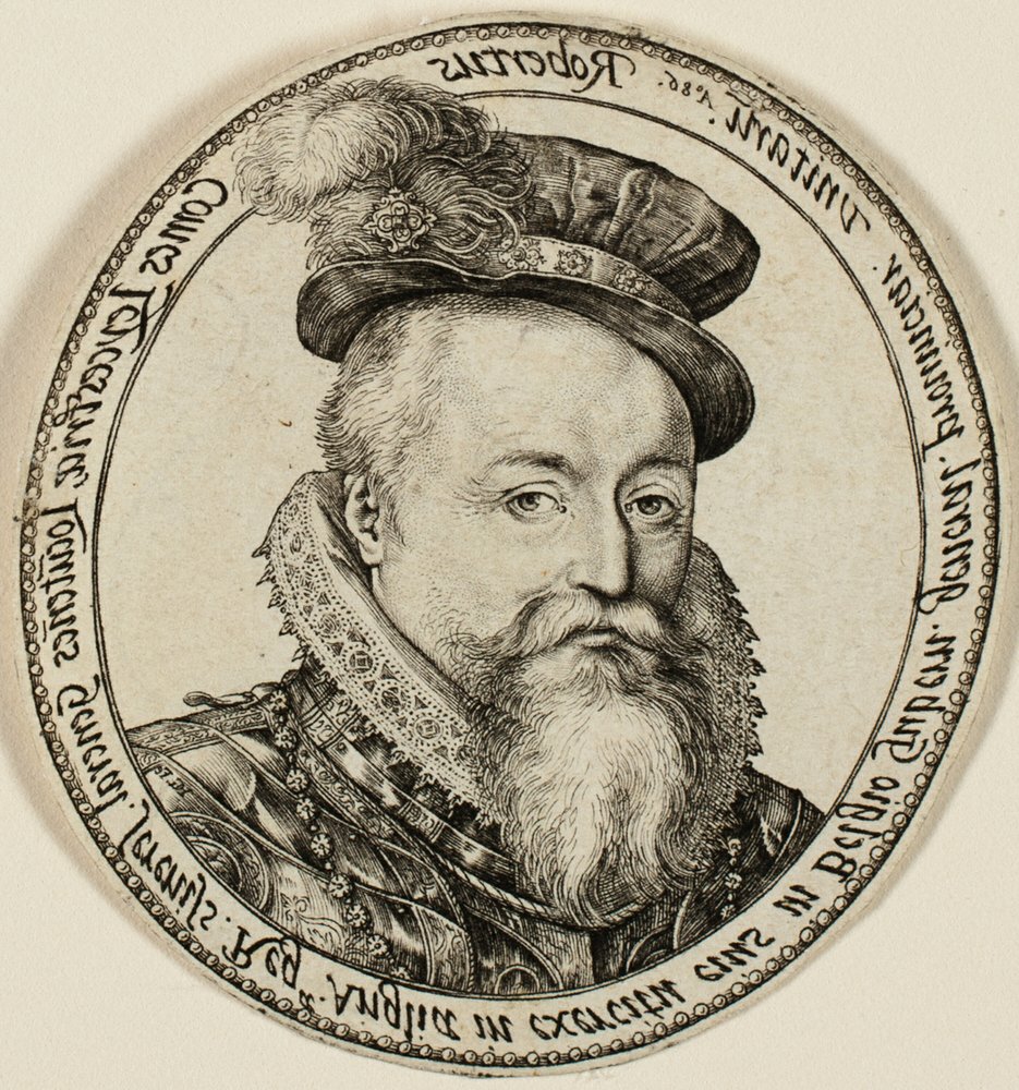 Robert Dudley, Earl of Leicester (1532-1588), English Nobleman, Governor-General of the United Provinces in 1585-87 by Hendrick Goltzius