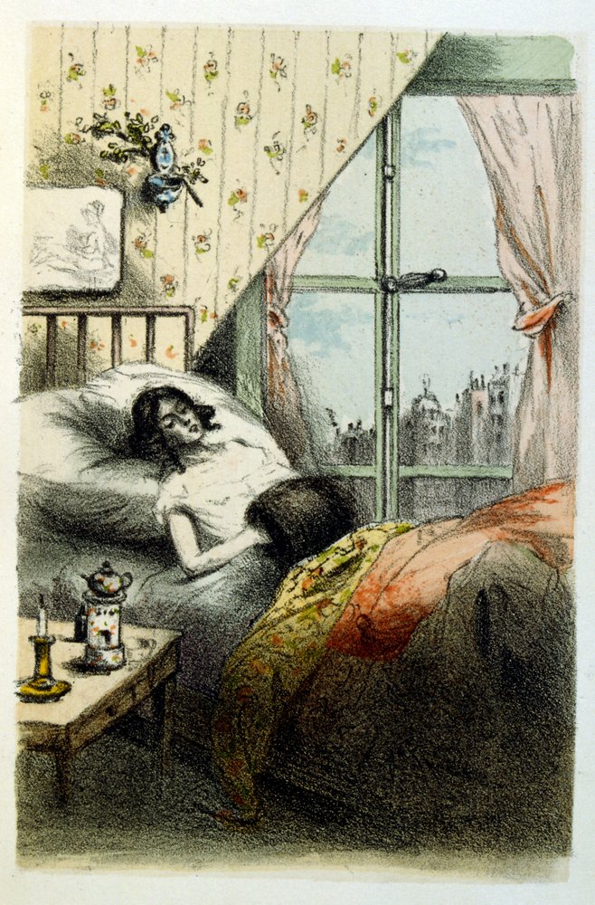 Illustration by Henri Boutet, for 'Francine's Muff' by Louis-Henri Murger