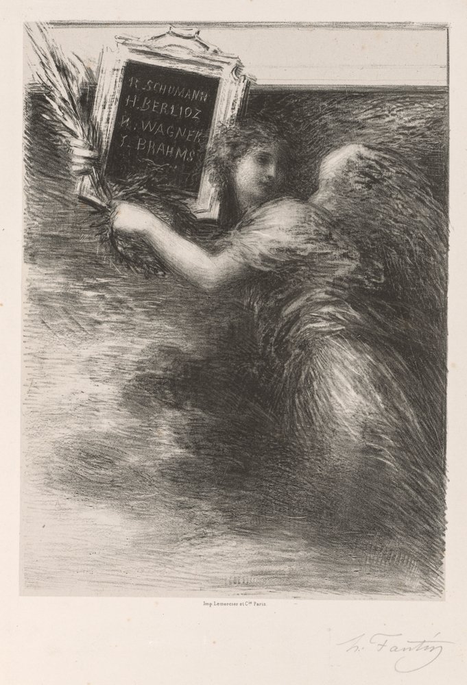 The Genius of Music by Ignace Henri Jean Fantin-Latour