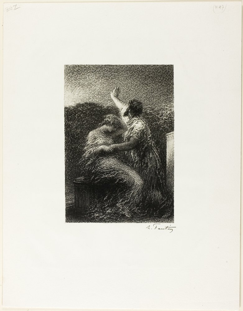 The Magus Balthasar and Fatima by Ignace Henri Jean Fantin-Latour
