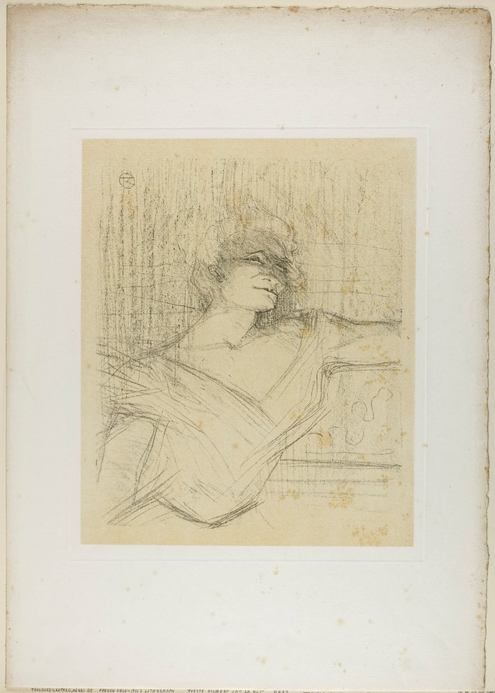 Yvette Guilbert—Dans la Glu by Henri de Toulouse-Lautrec