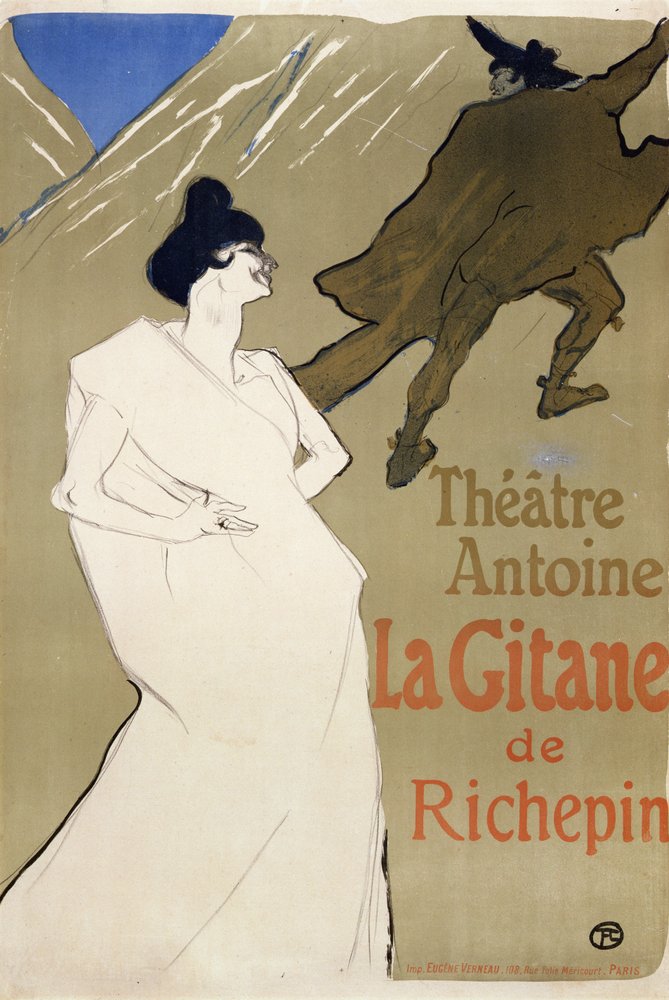 The Gypsy by Henri de Toulouse-Lautrec