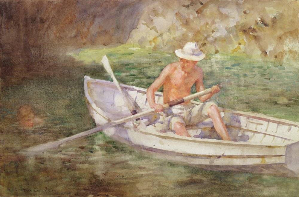 Green Waters, 1911 by Henry Scott Tuke: Buy fine art print
