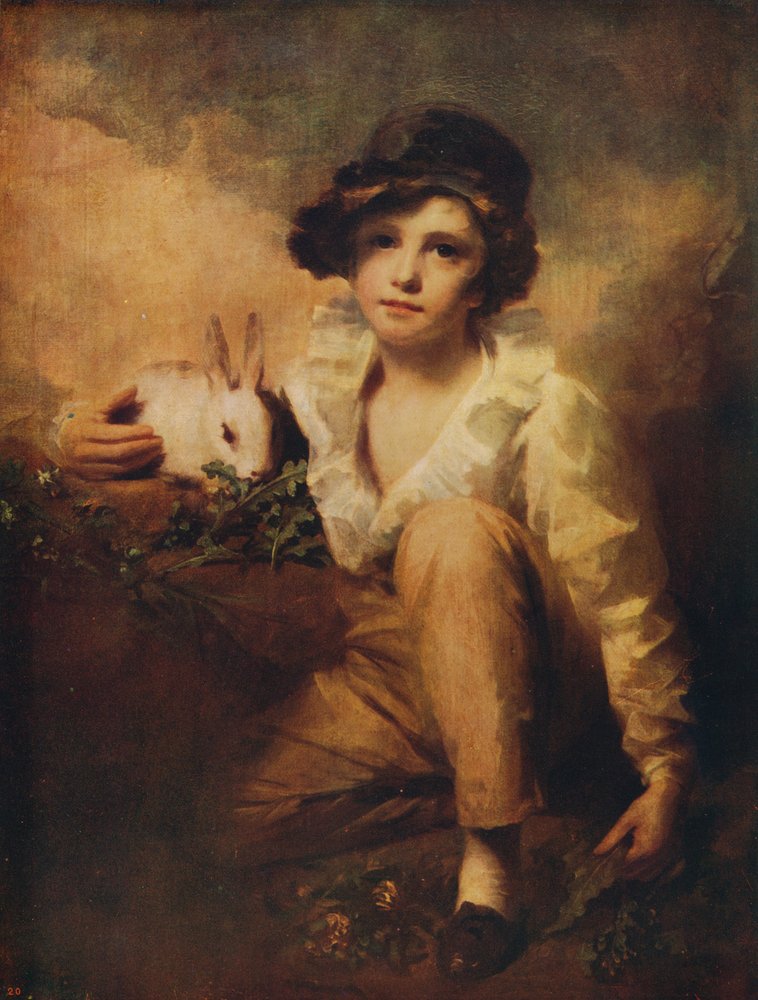 Boy and Rabbit, 1814, c. 1915 by Henry Raeburn