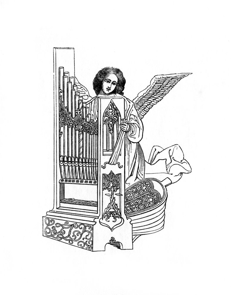 Angel and Organ by Henry Shaw