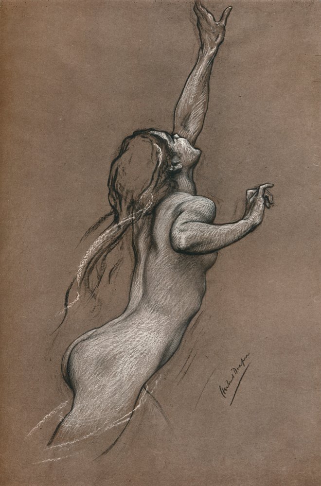 Flying Fish Study, c. 1910 by Herbert James Draper