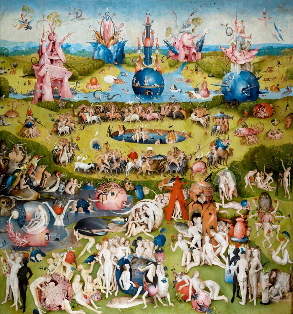 The Garden of Earthly Delights (Central panel) by Hieronymus Bosch