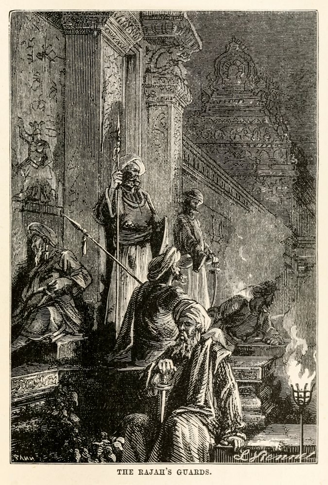 The Rajahs guards from Around the World in Eighty Days by Jules Verne