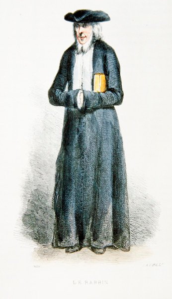 Le Rabbin, illustration from 'Les Francais Par Eux-Memes', published by ...