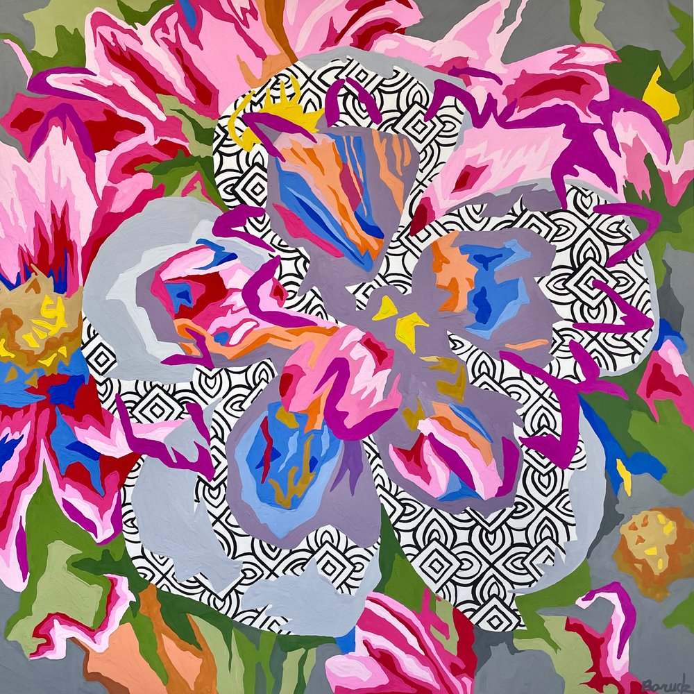 Floral Abstract #8, 2023 by Holly Boruck: Fine art print