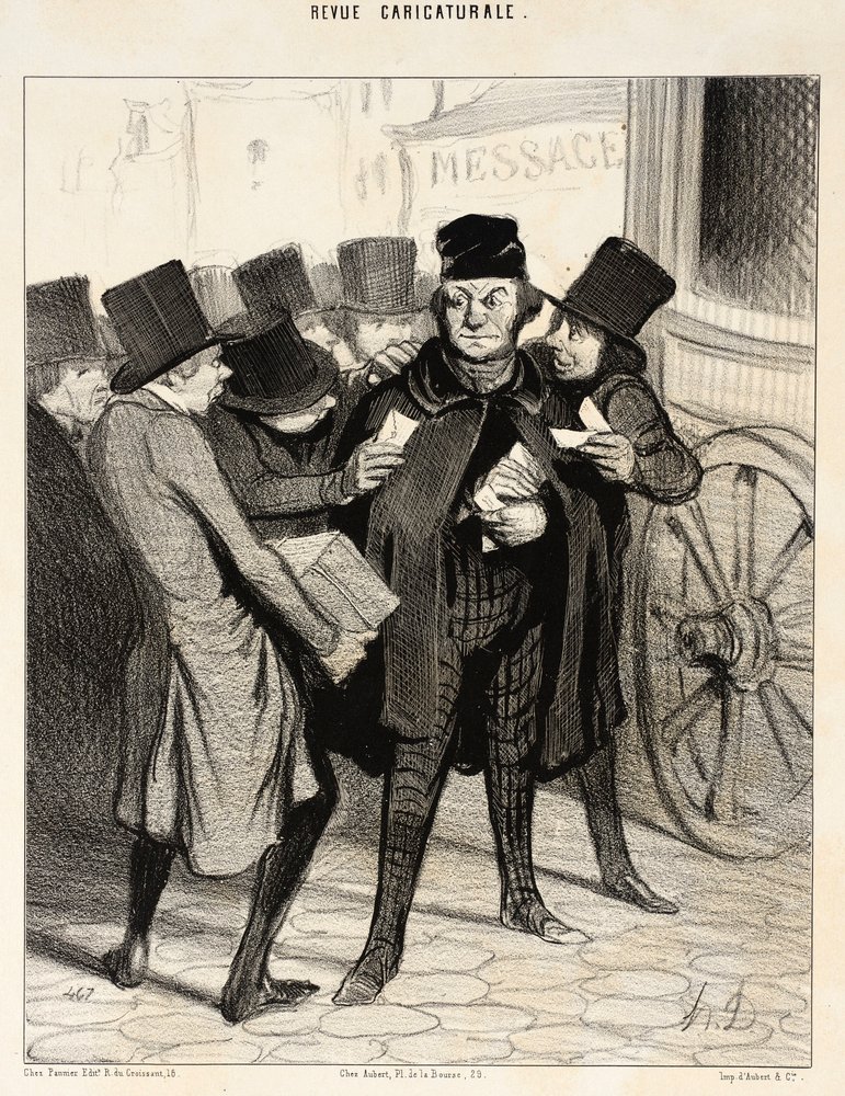 A Pleasant Trip to Paris by Honoré Daumier
