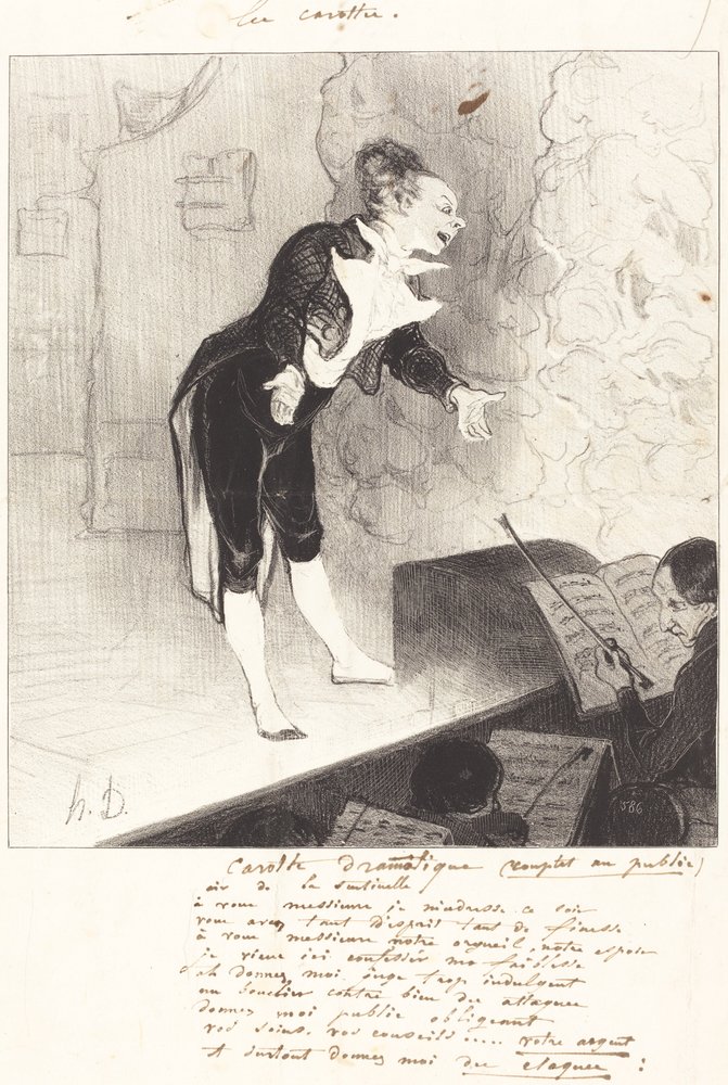 Dramatic Carrot by Honoré Daumier