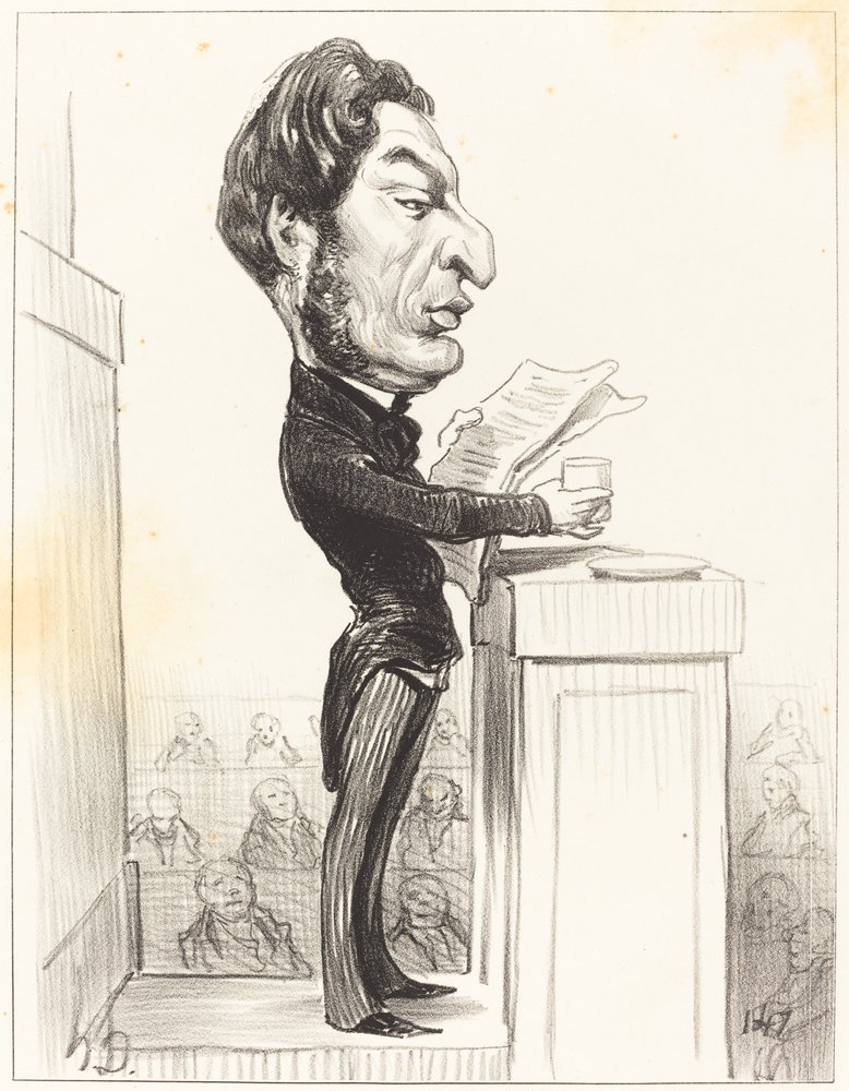 Eugène Rouher by Honoré Daumier: Buy fine art print