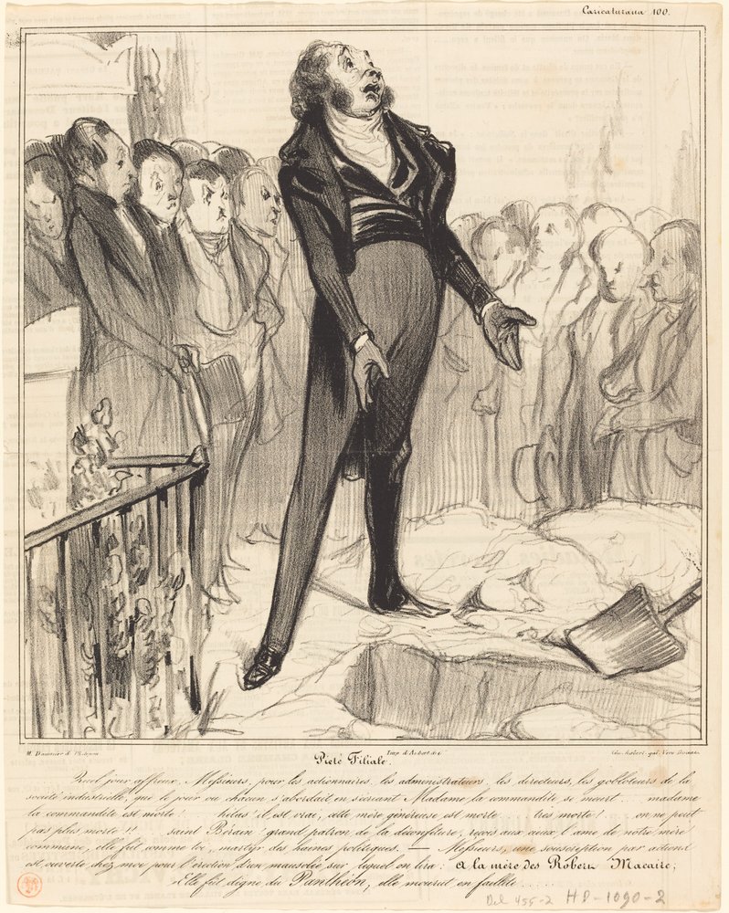 Filial Piety by Honoré Daumier