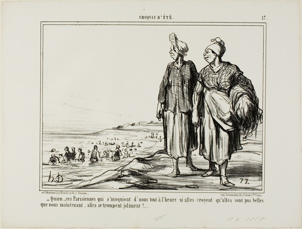 Who... Those Parisiennes Who Mock Us by Honoré Victorin Daumier