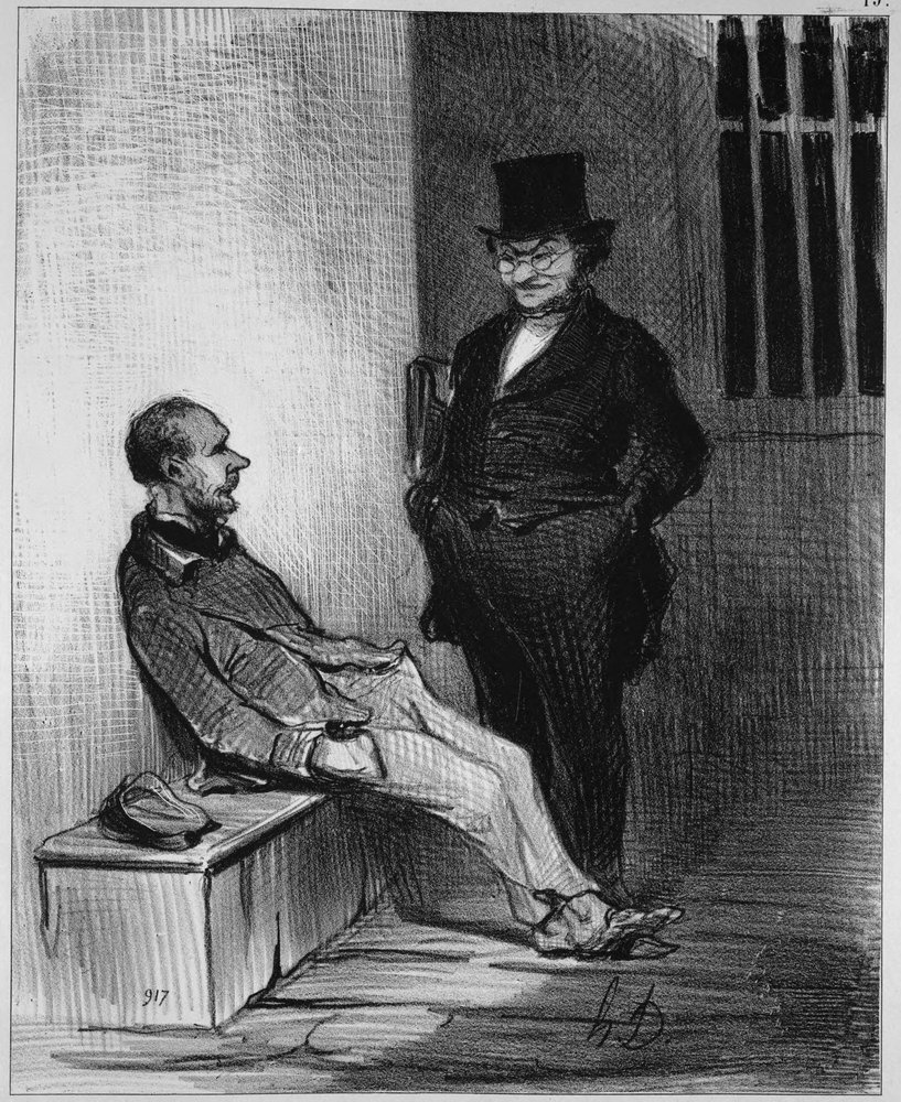 What bothers me is that I am accused of twelve thefts!... There are twelve... all the better... I shall plead monomania!... by Honoré Daumier