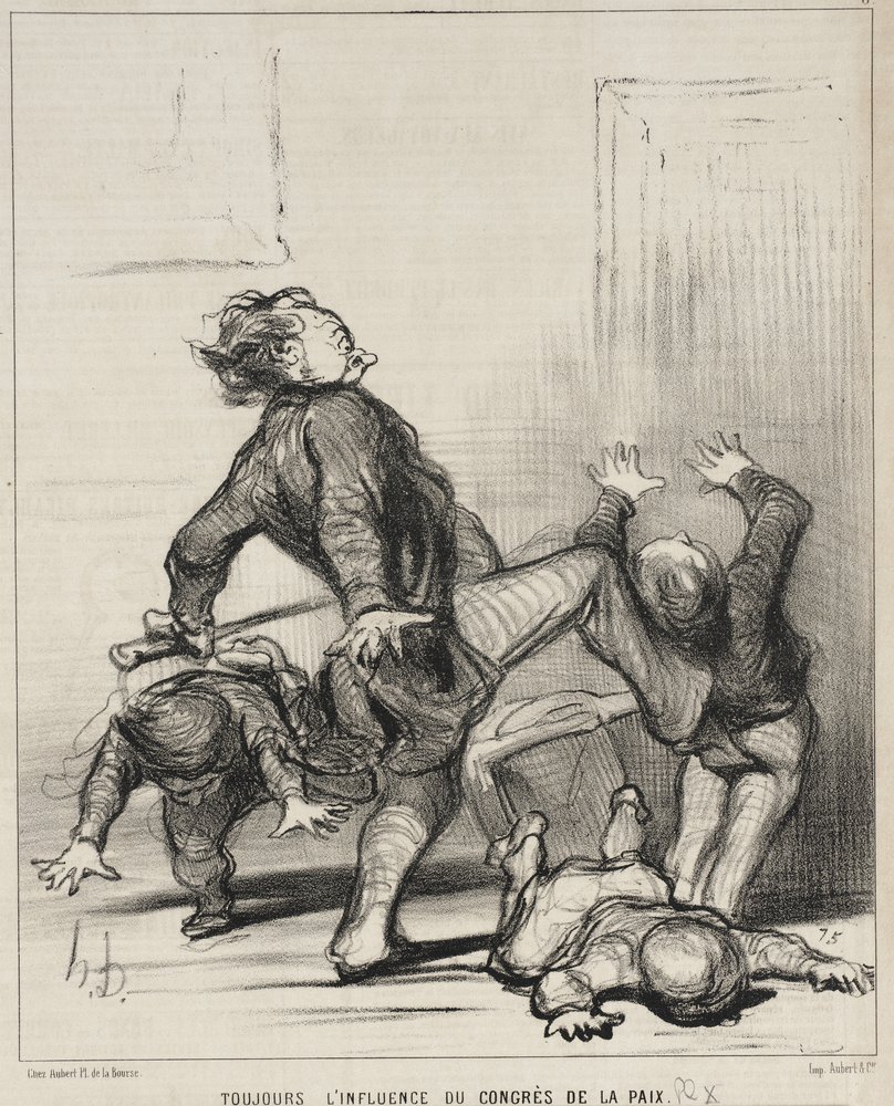 Always the Influence of the Peace Congress by Honoré Daumier