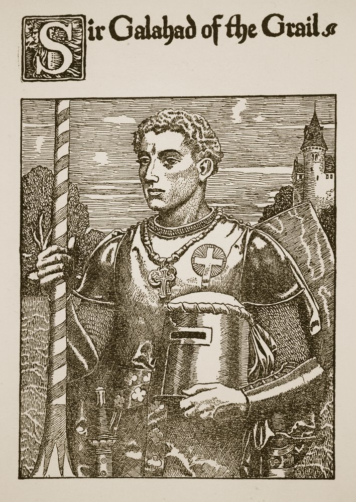 Sir Galahad of the Grail, Illustration from 