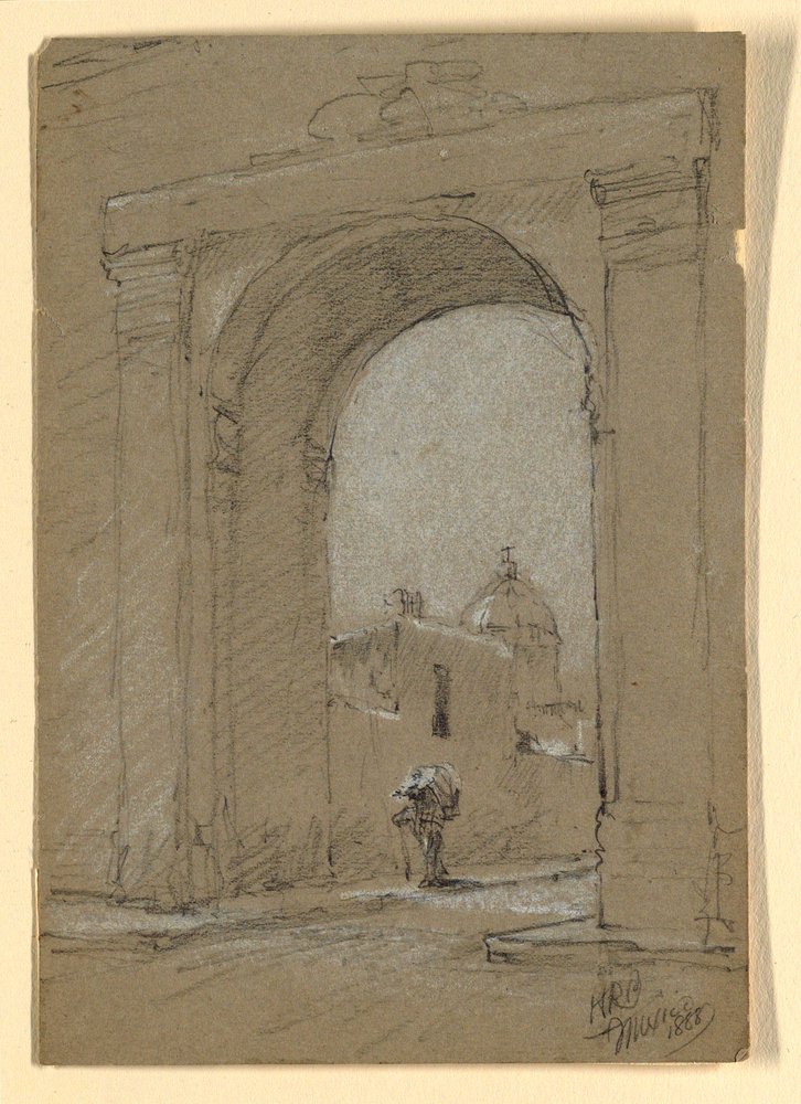 A Town Gate in Mexico, 1888 by Howard Russell Butler