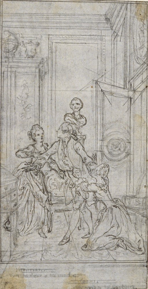 Study for Vignette-Frontispiece in Charles-Simon Favart