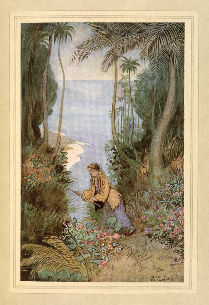 Fishing, from 'The Admirable Crichton' by J. M. Barrie
