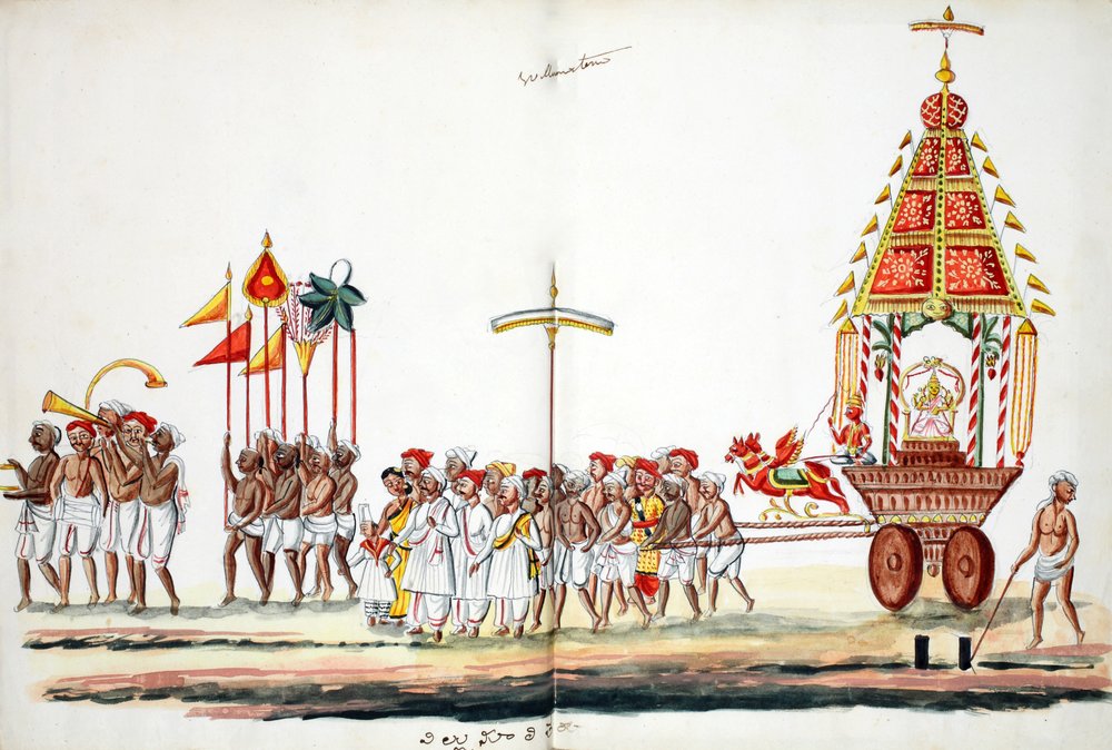 Procession with Gods by Indian School: Buy fine art print