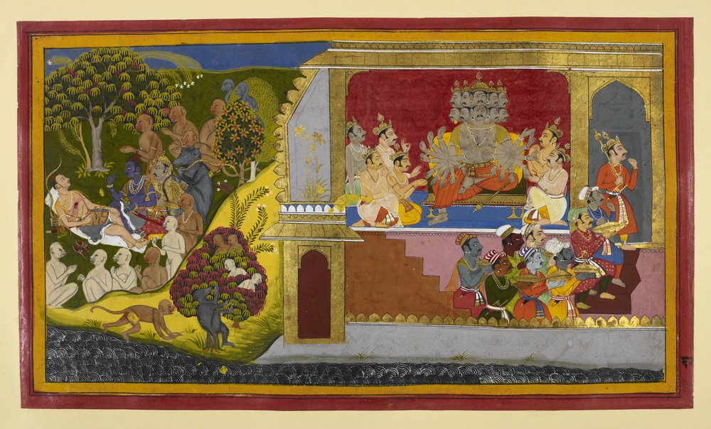 Rāvaṇa commands Kumbhakarṇa