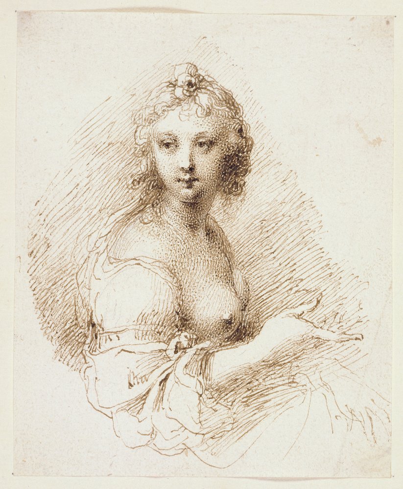 Female Figure Study by Isaac Oliver: Buy fine art print