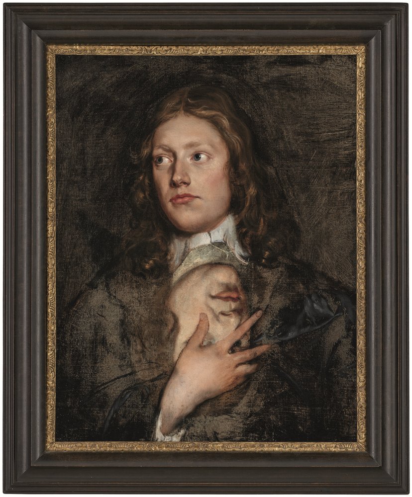 Portrait of a Gentleman, Bust-Length, with a Further Portrait Beneath by Isaac Fuller