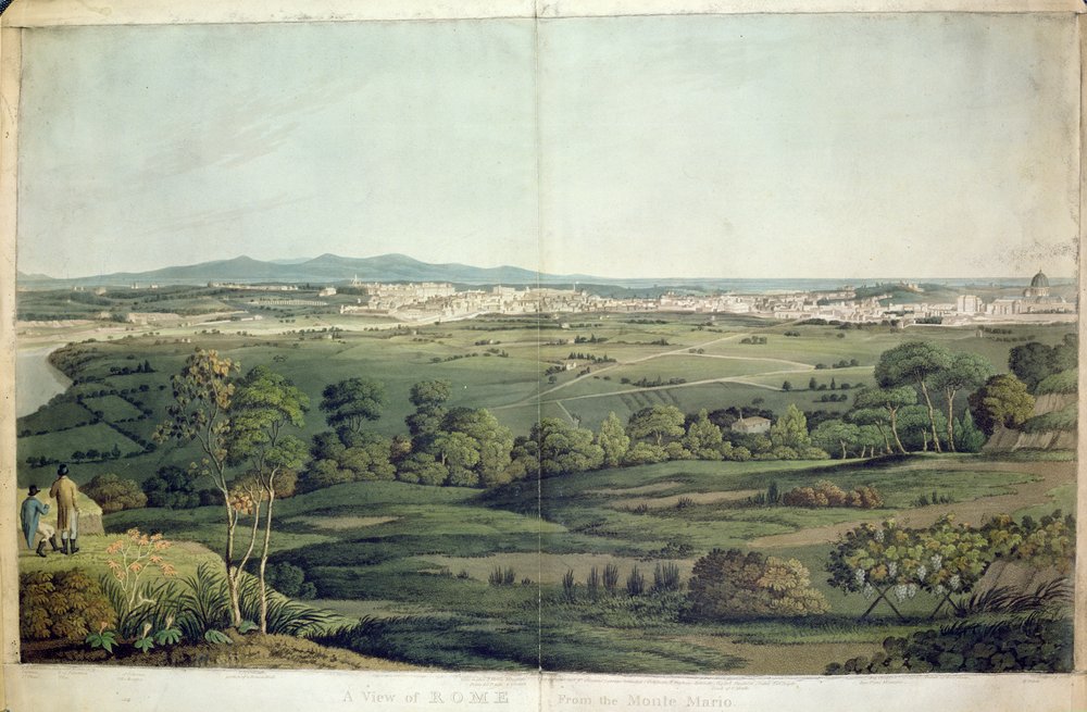 View of Rome from Monte Mario (Engraved by Dubourg)
