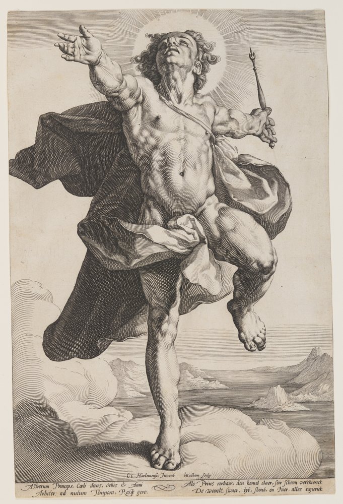 Apollo in the Clouds by Jacob Matham