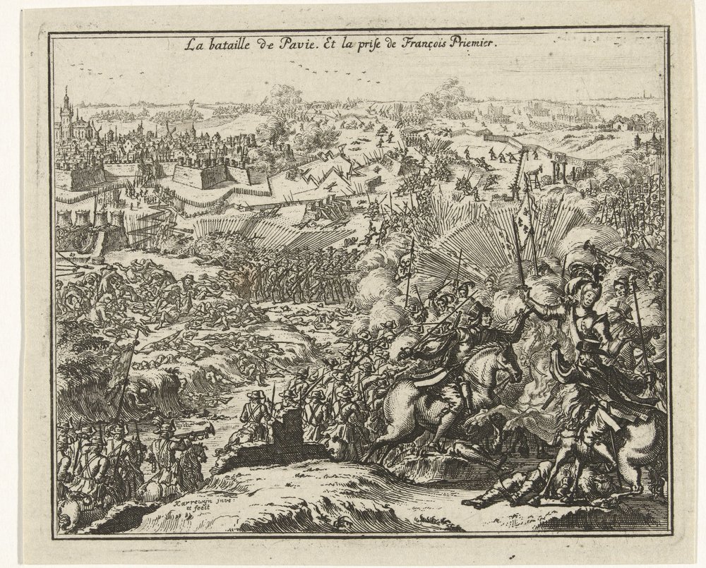 Battle of Pavia by Jacobus Harrewijn