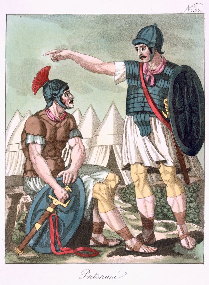 Praetorian Guard, illustration from 'L'Antique Rome', engraved by ...