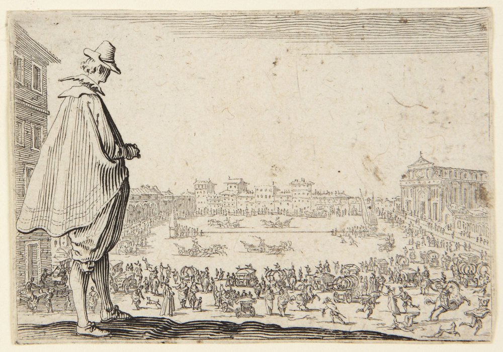 The Chariot Course at the Square of Santa Maria Novella, Florence by Jacques Callot
