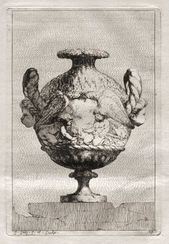 Suite of Vases: Plate 19 by Jacques François Saly