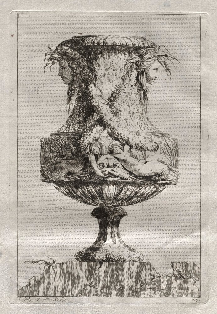 Suite of Vases: Plate 20 by Jacques François Saly