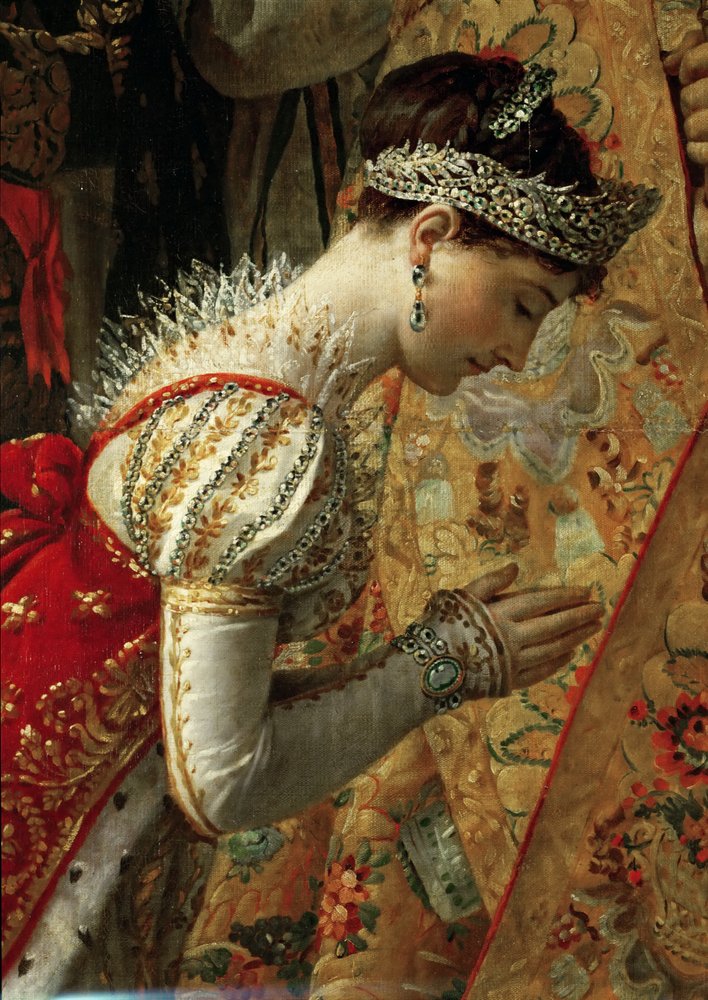 Empress Joséphine, The Coronation of Napoleon, Detail by Jacques Louis David