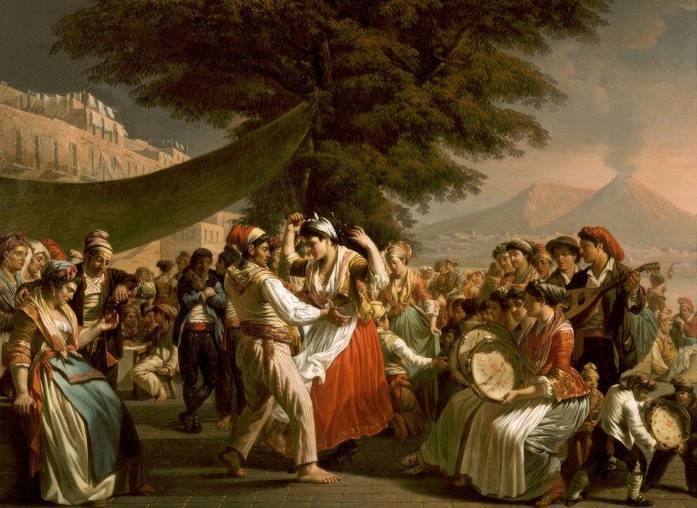 Folk Dance in Naples by Jacques Sablet
